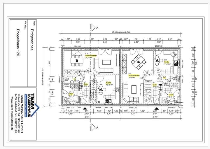 Entwurfsplanung Grundriss EG