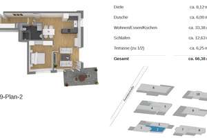 Zentrale 2-Zimmer Garten-Wohnung / Südostterrasse / EBK / TG – Aventinstraße 24, 85051 Münchener Straße, Ingolstadt – Vorschaubild 10