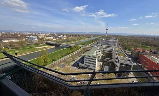 1-Raum-Wohnung mit EBK in Mannheim, mit traumhaftem Ausblick