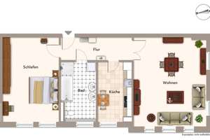 Schöne 2-Raumwohnung in einmaliger Lage! – Hegelstraße 26, 39104 Altstadt, Magdeburg – Vorschaubild 11