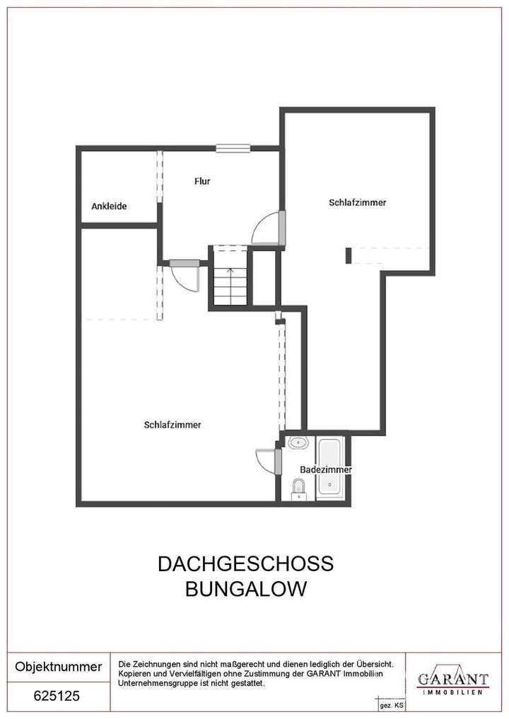 Grundriss Dachgeschoss Bungalo