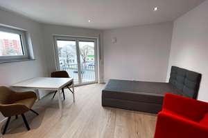 Möbliertes 1-Zimmer-Appartment – Die vollständige Adresse der Immobilie erhältst du vom Anbieter., 86179 Haunstetten-Ost, Augsburg – Vorschaubild 1