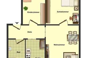 Gemütliche 3 Zimmer in Hamm Herringen – Albert-Funk-Straße 132, 59077 Herringen, Hamm – Vorschaubild 2