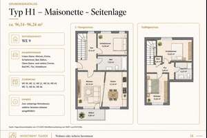 4-Zimmer-Maisonette als Kapitalanlage – ca. 96 m² mit 2 Bädern