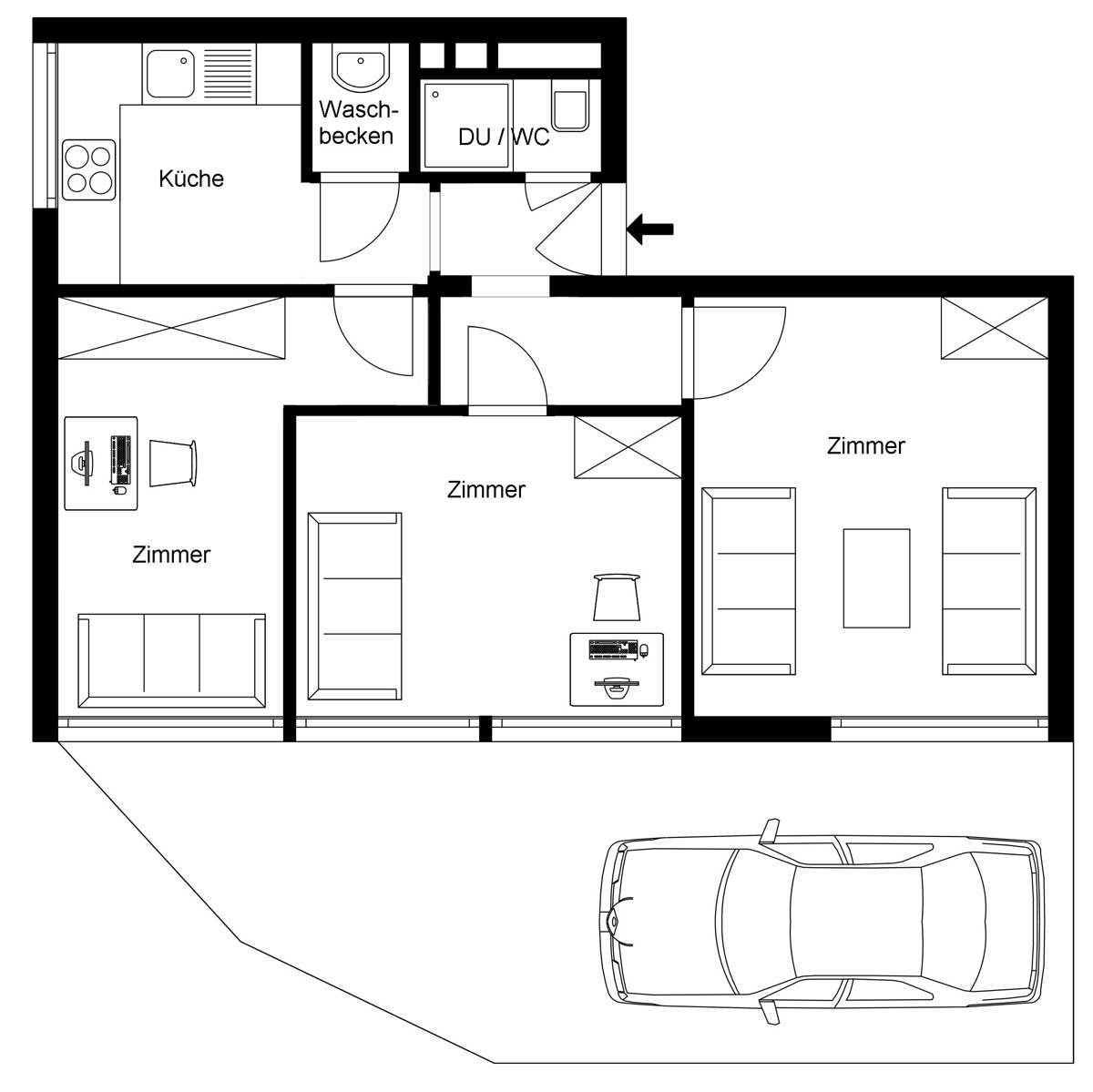 Kompaktklasse ! 3 Zimmer-ETW mit 48 m² im Woogsviertel, Darmstadt – Bild 2