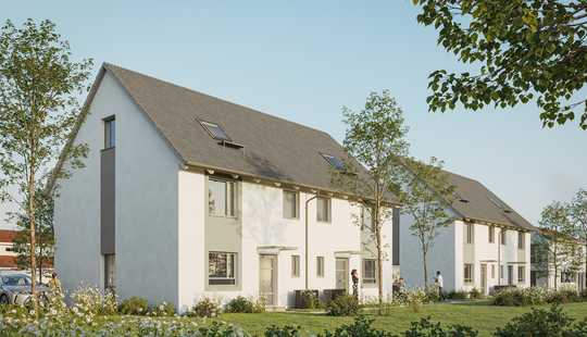 Bild von Moderne Doppelhaushälfte im KfW 40-Standard-Reale Grundstücksteilung - 2 PKW-Stellplätzen