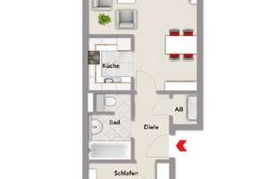 Hochwertige 2-Zimmer-Erdgeschosswohnung mit Terrasse, Garten & Carport in Aachen-Eilendorf – Josefstraße 18, 52080 Eilendorf, Aachen – Vorschaubild 4