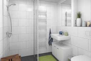 Zwei baugleiche Apartments mit Balkon und Einbauküche, auch einzeln, solide Kapitalanlage  – Cheruskerstraße 2 D, 33102 Kernstadt, Paderborn – Vorschaubild 3