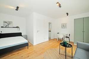 Stylisch möbliertes  1-Zimmer-Apartment mit Südbalkon – Mitteisstraße 31, 80935 Lerchenau-Ost, München – Vorschaubild 5