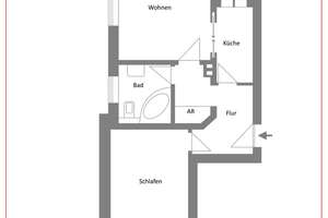2 Zimmer-Wohnung mit Balkon + Außen-Stellplatz in Dresden-Mockritz – Die vollständige Adresse der Immobilie erhältst du vom Anbieter., 1217 Leubnitz-Neuostra, Dresden – Vorschaubild 10