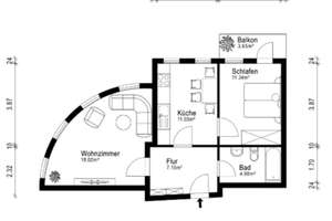 MEGA =》ERNST-HEILMANN-STR. 12 / BALKON, EINBAUKÜCHE !! – Die vollständige Adresse der Immobilie erhältst du vom Anbieter., 9112 Kaßberg, Chemnitz – Vorschaubild 4