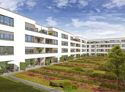 Neubau, 2-Z-Terrassen-Wohnung mit Sonne und Blick auf den begrünten Dachgarten