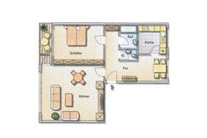Ihr neues Zuhause: ansprechende 2-Zimmer-Wohnung – Görlitzer Str. 45, 34123 Waldau, Kassel – Vorschaubild 2
