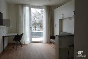 DONAU SIDE: Modernes Studio Apartment mit Terrasse, Fitnessstudio &Co-Working – Haenlinstraße 1, 85055 Nordost, Ingolstadt – Vorschaubild 4