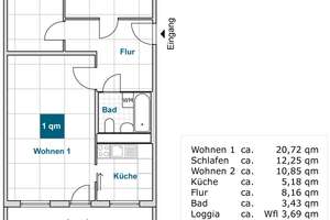 Hier fühlen Sie sich wohl: familienfreundliche 3-Zi.-Wohnung im Erdgeschoss! – Georg-Palitzsch-Str. 107, 1239 Prohlis-Süd, Dresden – Vorschaubild 2