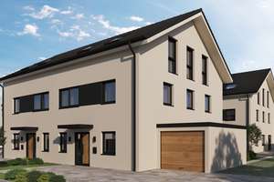 RosenHomes- Neubau moderne Doppelhaushälfte mit Südterrasse, 2 Stellplätzen, KfW 55  - Haus 1 – Die vollständige Adresse der Immobilie erhältst du vom Anbieter., 93197 Zeitlarn – Vorschaubild 1