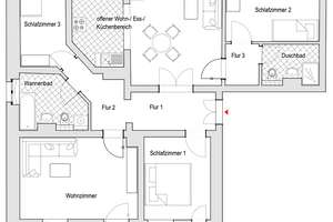 Eigennutz oder Invest: **5-Raum**2 Bäder**offenes Wohnen**2 Stellplätzen**SCHLOSSCHEMNITZ** – Die vollständige Adresse der Immobilie erhältst du vom Anbieter., 9113 Schloßchemnitz, Chemnitz – Vorschaubild 11