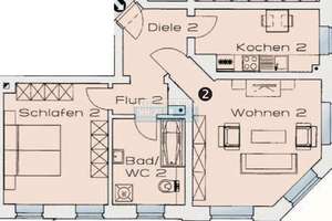 Renditeobjekt mit attraktiver Rücklage: Vermietete 2 Zimmer in Gohlis-Süd – Laminat - Tageslichtbad – Lindenthaler Straße 59, 4155 Gohlis-Süd, Leipzig – Vorschaubild 6