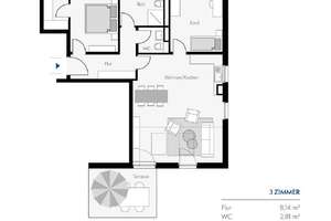 Erstbezug mit wunderschöner Dachterrasse – Die vollständige Adresse der Immobilie erhältst du vom Anbieter., 81476 Forstenried, München – Vorschaubild 7