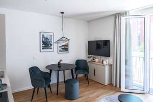 Stilvolles ausgestattetes 1-Zimmer-City-Apartment mit Balkon und moderner EBK – Die vollständige Adresse der Immobilie erhältst du vom Anbieter., 81671 Echarding, München – Vorschaubild 1