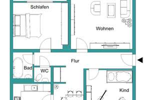 3-Zimmer-Wohnung mit Balkon – Einziehen und Entspannen – Karlsbader Weg 2, 35039 Marburg, Marburg – Vorschaubild 6