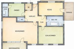 Wohnen auf einer Ebene – freistehender Bungalow mit großem Grundstück und Wintergarten – Die vollständige Adresse der Immobilie erhältst du vom Anbieter., 24649 Wiemersdorf – Vorschaubild 12