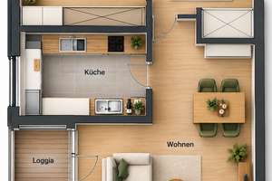 Modernisierte 2-Zimmer-Wohnung in Erkrath
