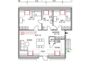 Trier-Feyen neue Maisonettewohnung mit Flair, moderner Heiztechnik  sowie toller Weitsicht – Die vollständige Adresse der Immobilie erhältst du vom Anbieter., 54294 Feyen/Weismark, Trier – Vorschaubild 4