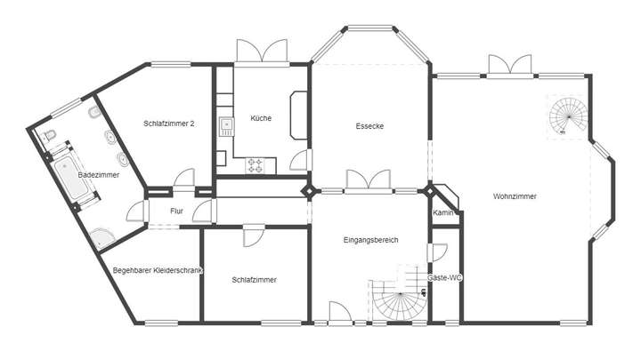 Grundriss Skizze EG