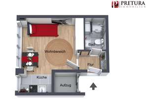 Vollmöbliertes 1-Zimmerapartment in Mannheim-Schwetzingerstadt – 68165 Schwetzingerstadt/Oststadt, Mannheim – Vorschaubild 3