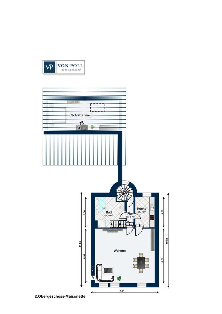2. Obergeschoss-Maisonette