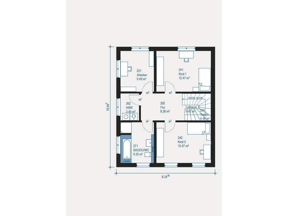 Familienfreundlicher Grundriss