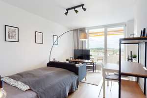 Möbliertes 1-Zimmer-Apartment mit Weitblick in die Berge – Leopoldstraße 206, 80804 Neufreimann, München – Vorschaubild 2