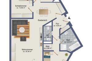 Großzügige 3-Zimmer-Wohnung mit Südbalkon, Tiefgarage & Aufzug in grüner Wohnlage – Die vollständige Adresse der Immobilie erhältst du vom Anbieter., 21031 Lohbrügge, Hamburg – Vorschaubild 19