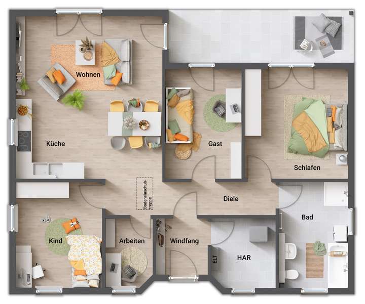 Winkelbungalow 108