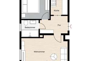 Kapitalanlage in Bestlage – Vermietete 2-Zimmer-Eigentumswohnung in der Würzburger Sanderau – 97072 Sanderau, Würzburg – Vorschaubild 8