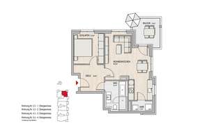 Erstbezug: Gemütliche 2-Zimmer-Wohnung mit Einbauküche in Mainz-Kostheim – Am alten Lindewerk 10, 55246 Mainz-Kostheim, Wiesbaden – Vorschaubild 6