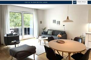 Kapitalanlage  - Galante 2-Zimmerwohnung mit Balkon und Blick ins Grüne -  Tiefgaragenstellplatz