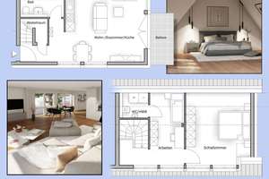 Seckenheim Maisonette 3-ZKB Balkon - modern + hell