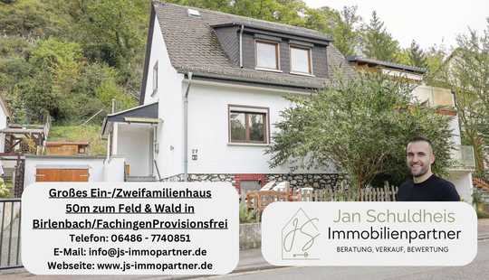 Bild von Provisionsfrei! Großes Ein-/Zweifamilienhaus 50m zum Feld & Wald in Birlenbach/Fachingen