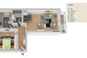 Sonnige 2-Zimmer-Wohnung in Stuttgart-Vaihingen – Felldorferstr 17, 70563 Heerstraße, Stuttgart – Vorschaubild 8