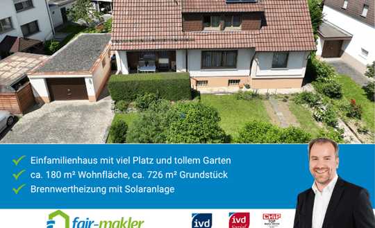 FAIR-MAKLER: Familienhaus oder Arbeiten und Wohnen kombinieren - ruhige Lage