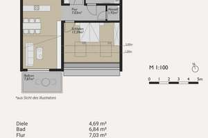 2-Zimmer-Dachgeschosswohnung mit Süd-Balkon und Lift im historischen Ortskern von Solln – Die vollständige Adresse der Immobilie erhältst du vom Anbieter., 81479 Solln, München – Vorschaubild 7