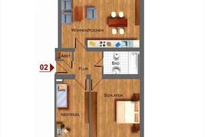 3-ZIMMER-WOHNUNG MIT BALKON  ges.  71 qm,  in Erfurt, Zentrumnah  – Iderhoffstraße 8, 99085 Krämpfervorstadt, Erfurt – Vorschaubild 8