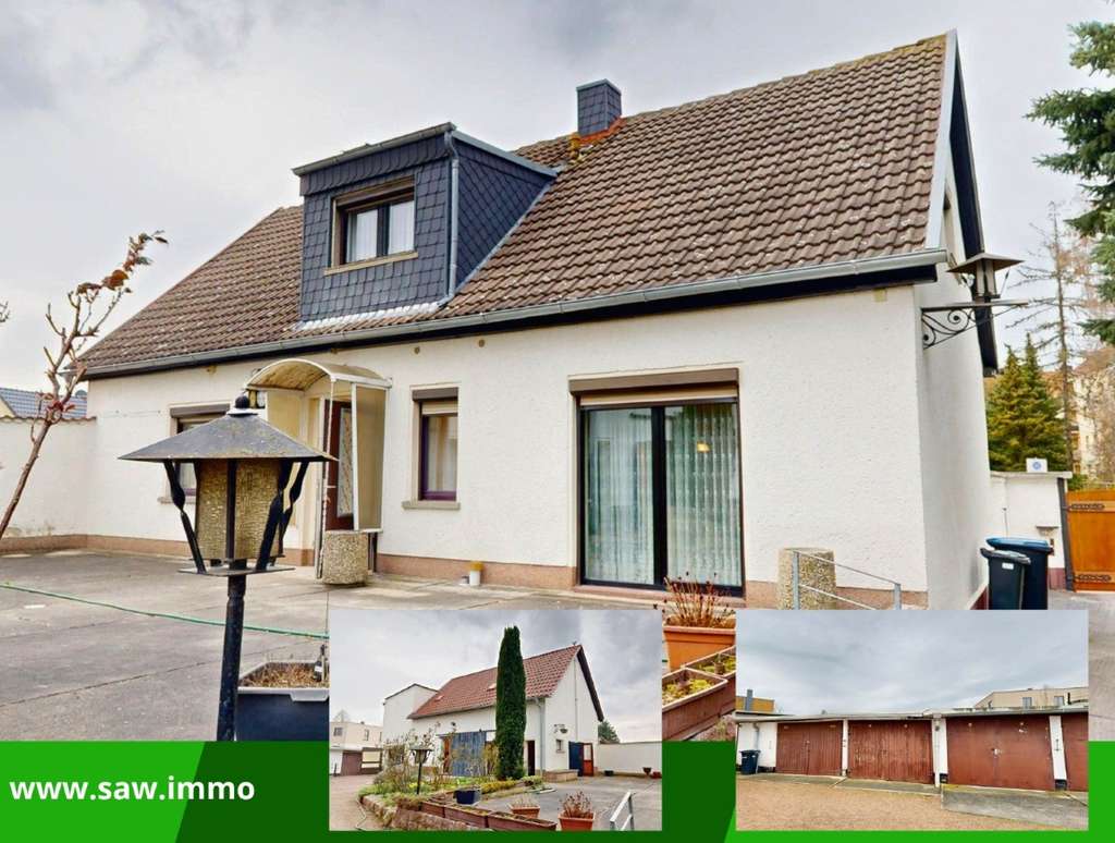 Immobilie in Köthen (Anhalt) - Ohne Käuferprovision! Freistehendes EFH mit großem Hof & einzigartigem Garagenensemble in Köthen - Bild 0