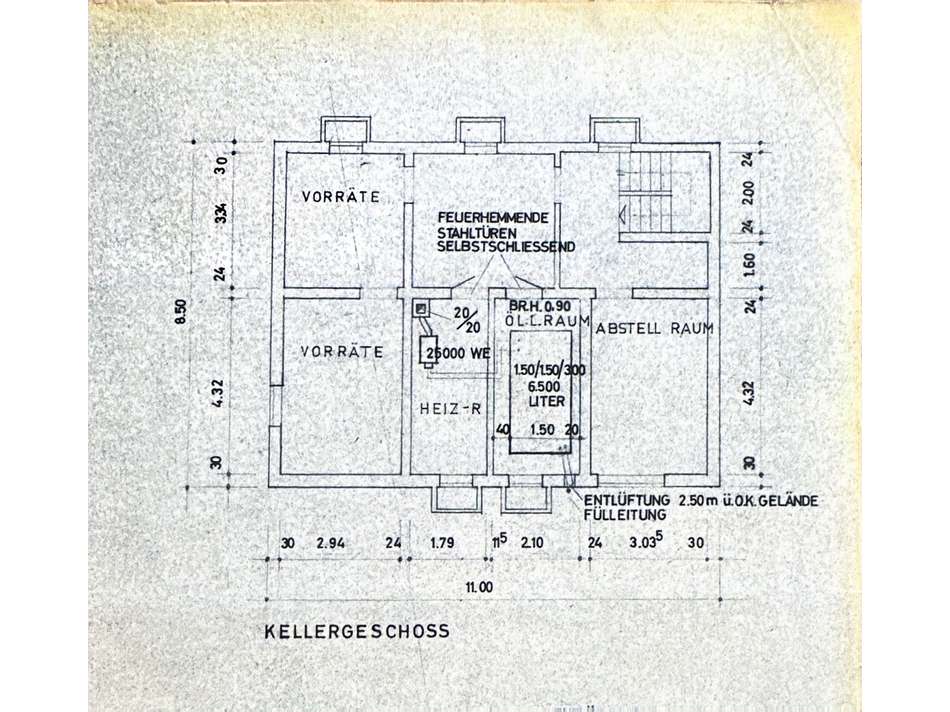 Plan Kellergeschoss