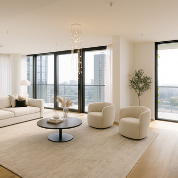 EDEN Erstbezug! Premium Fünf-Zimmer-Wohnung mit spektakulärem Skylineblick