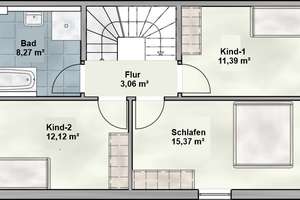 Schlüsselfertige Doppelhaushälfte (Neubau) mit Keller in Großhadern mit großem Grund nahe der U-Bahn – Die vollständige Adresse der Immobilie erhältst du vom Anbieter., 81375 Neuhadern, München – Vorschaubild 11