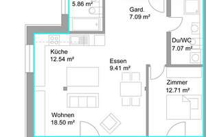 Moderne 3-Zimmer-Gartenwohnung mit großzügiger Terrasse und privatem Gartenanteil in Friedrichshafen – Möwenstraße 56, 88045 Friedrichshafen – Vorschaubild 3