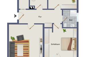 Hochwertig sanierte 3-Zimmer-Wohnung mit Terrasse und Hobbyraum – Die vollständige Adresse der Immobilie erhältst du vom Anbieter., 81827 Waldtrudering, München – Vorschaubild 6
